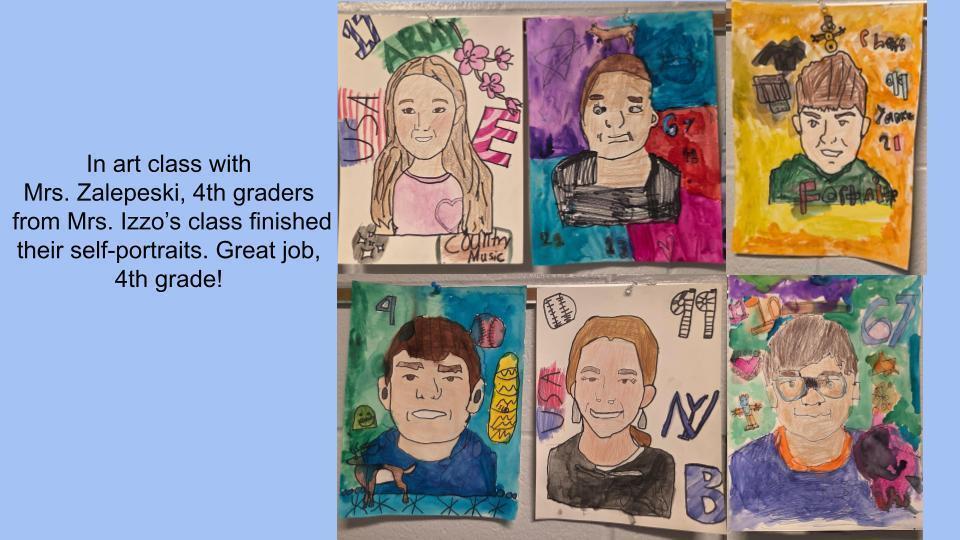 4th Grade Self Portraits