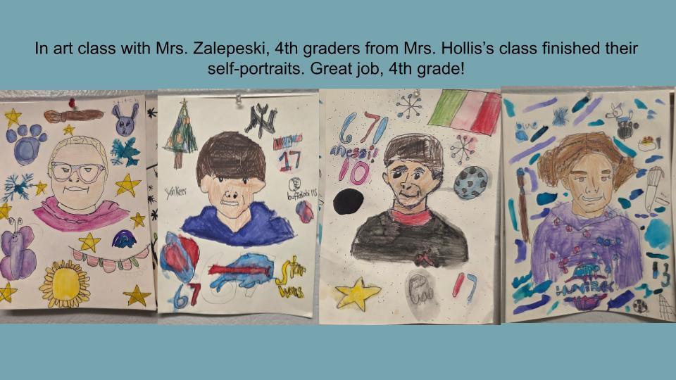 4th Grade Self Portraits