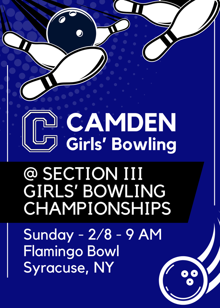 Section III Girls Bowling Championships to be held on Sunday, February 9th at 9 AM in Syracuse, NY. 