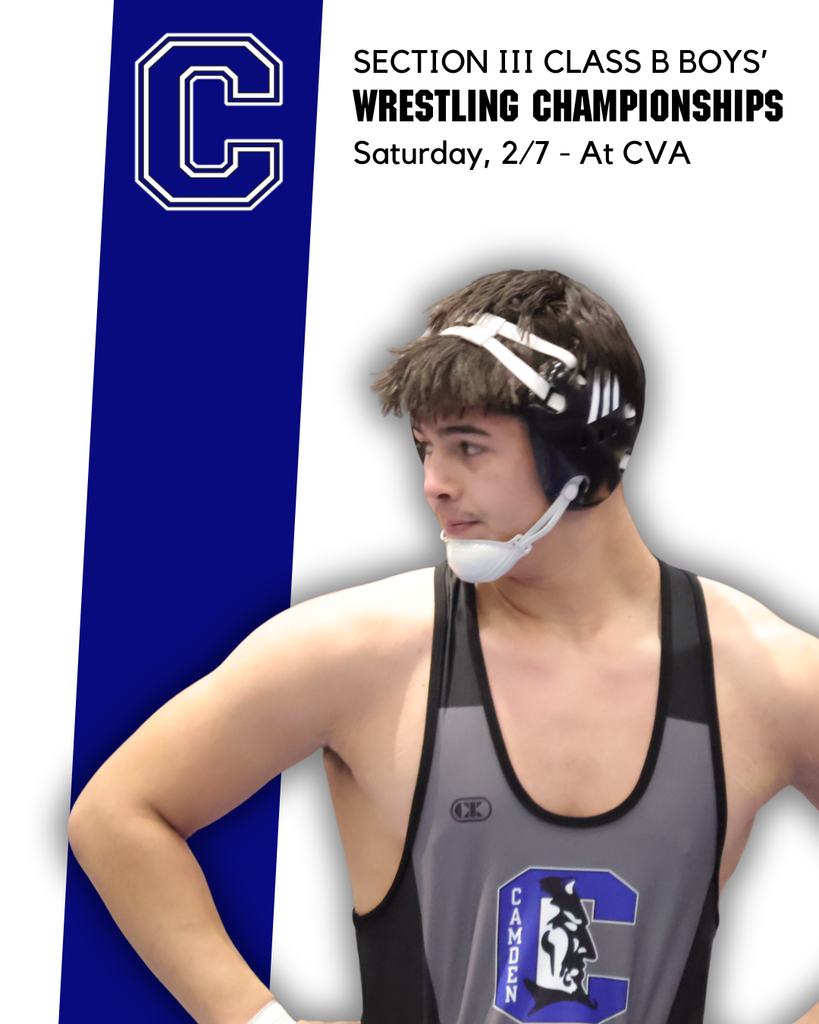 SECTION III CLASS B WRESTLING TOURNAMENT AT CVA ON SATURDAY 2/7