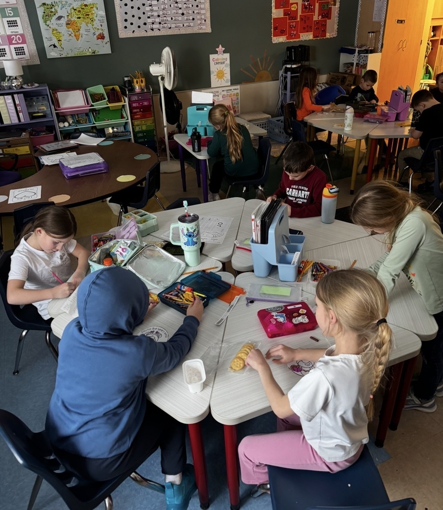 Miss Mulvaney's Class Making Valentine's Day Cards