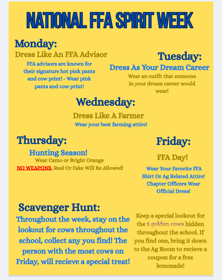 FFA Spirit Week