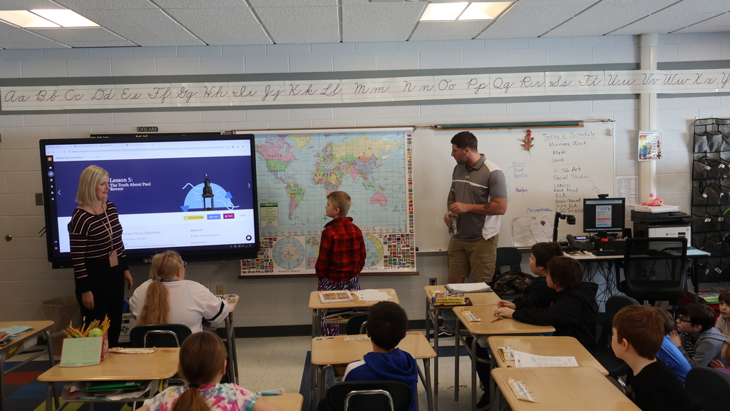 Logan Eastman with student