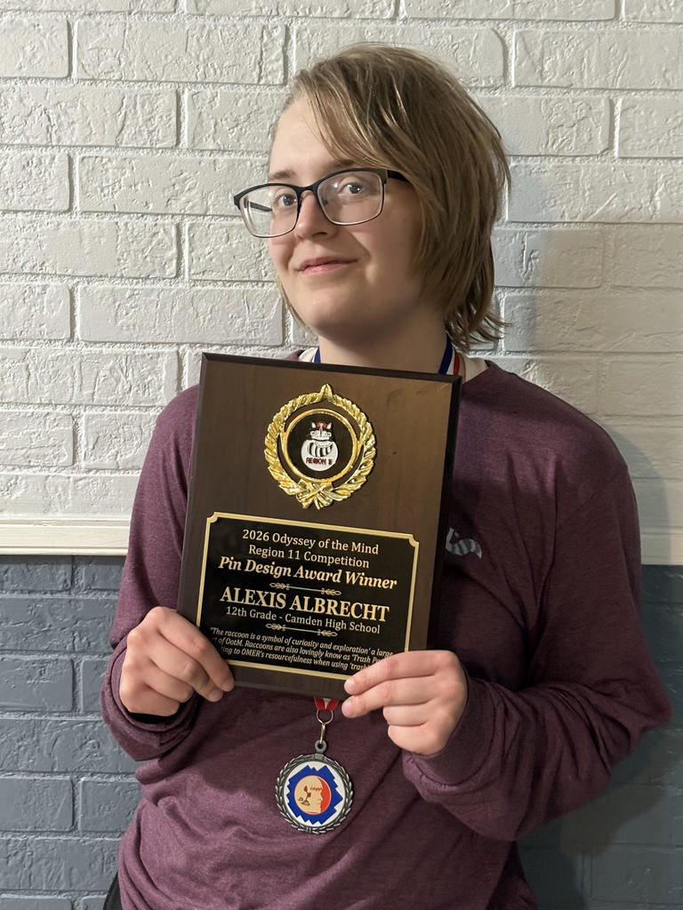 Alexis Albrecht with Plaque