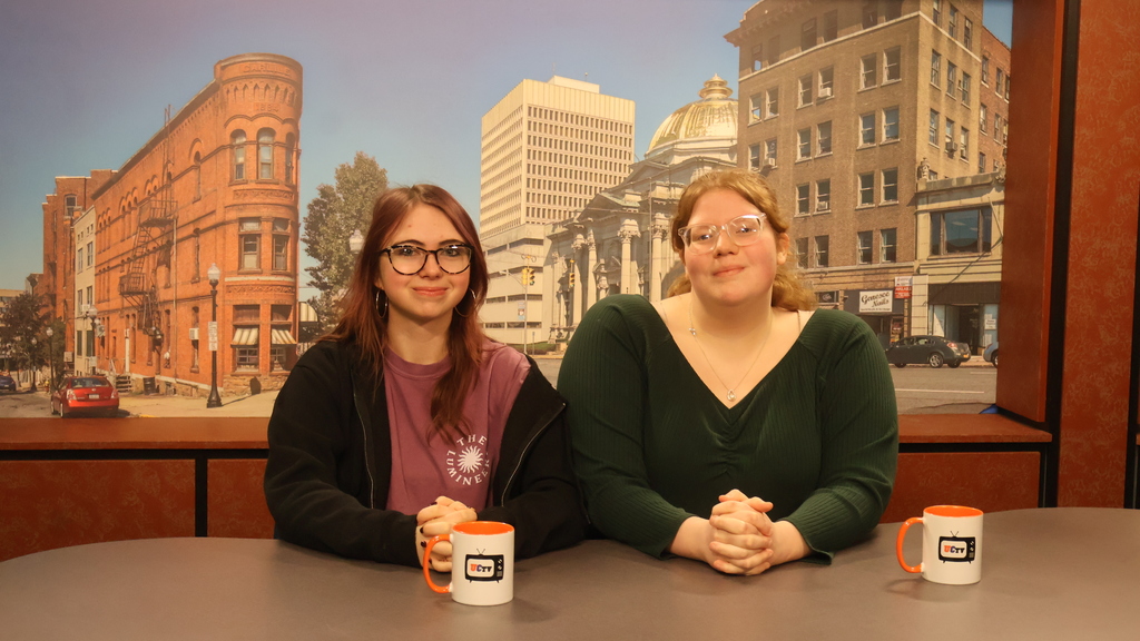 Two Students at the Anchor Desk