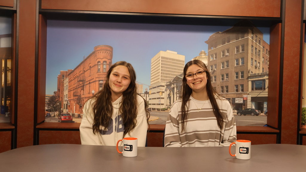 Two Students at the Anchor Desk