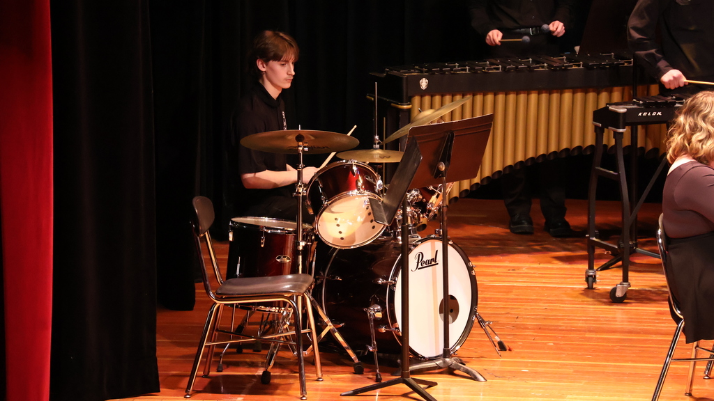 A member of the CHS Concert Band's Percussion Section