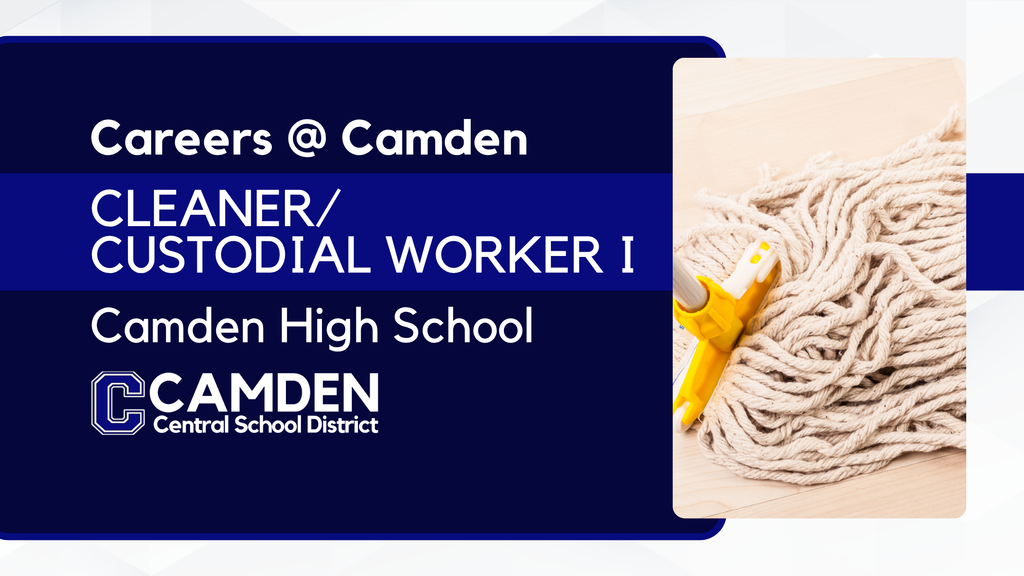 Careers @ Camden - Cleaner/Custodial Worker I