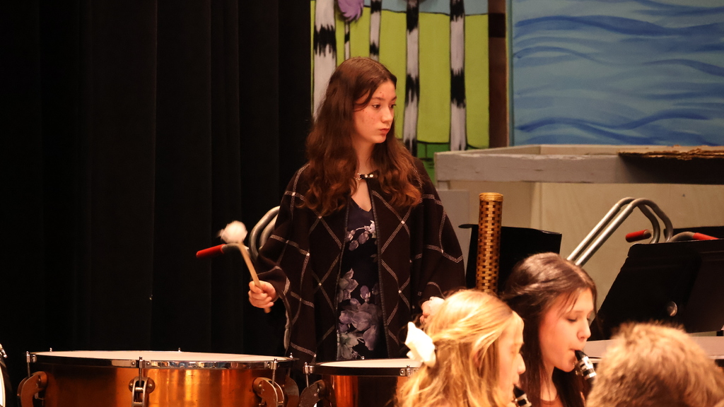 A student plays the timpani - Music In Our Schools Month Concert - Grades 7/8 - 2026 