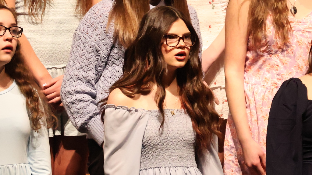 Students singing in the choir Music In Our Schools Month Concert - Grades 7/8 - 2026 