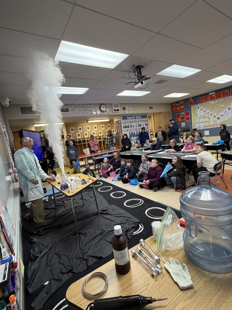 Class is back in session with Professor K!
At Thursday's Title I Reading Extravaganza, our students and families were treated to a science demo by the one and only Mr. Steven Keller!