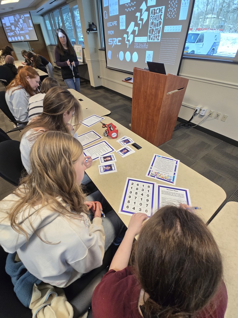 Camden High School Science - 9th and 10th Graders Working On Coding and Decoding Activities with Staff at SRC