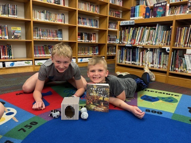 Earlier this week, students in Mrs. Malenowski's fourth grade IFA reading group at McConnellsville were given an empty tissue box, and instructed to turn it into their favorite character from the book they just finished: Eyes and the Impossible by Dave Eggers.  There were some pretty creative results!
