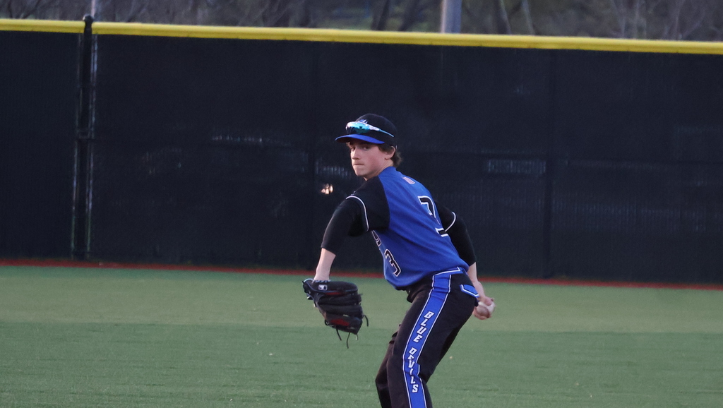 Gavyn Hatzinger throws the ball