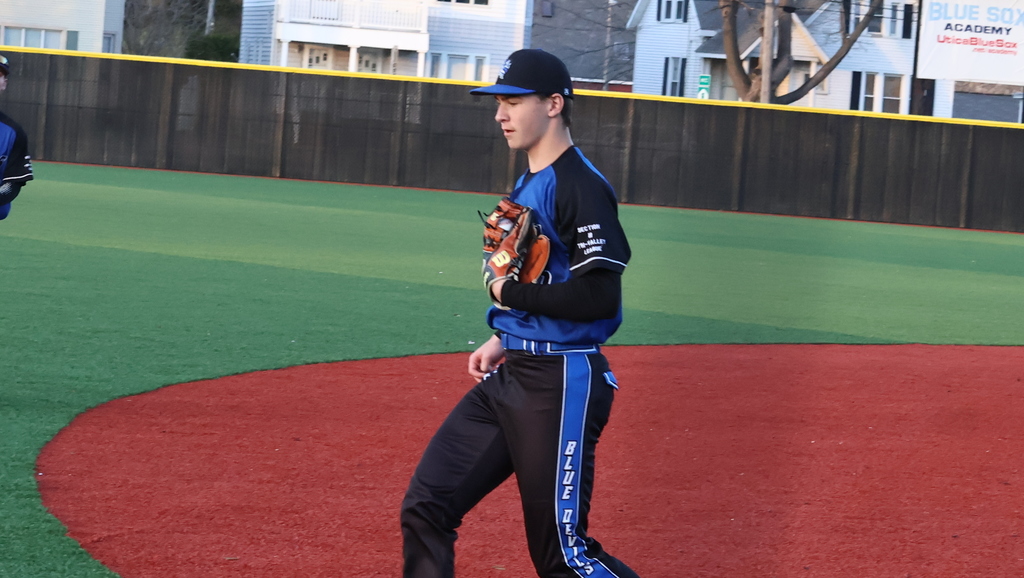 Dylan Bush makes the catch at third base