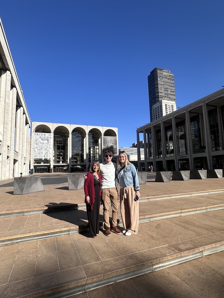 Stephanie, Gage, and Amanda at Lincoln Center