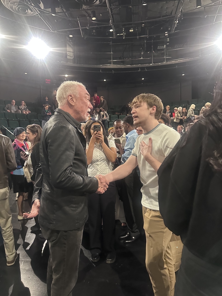 Gage Shaking Hands with Judges