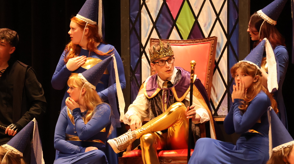 The prince with his royal subjects