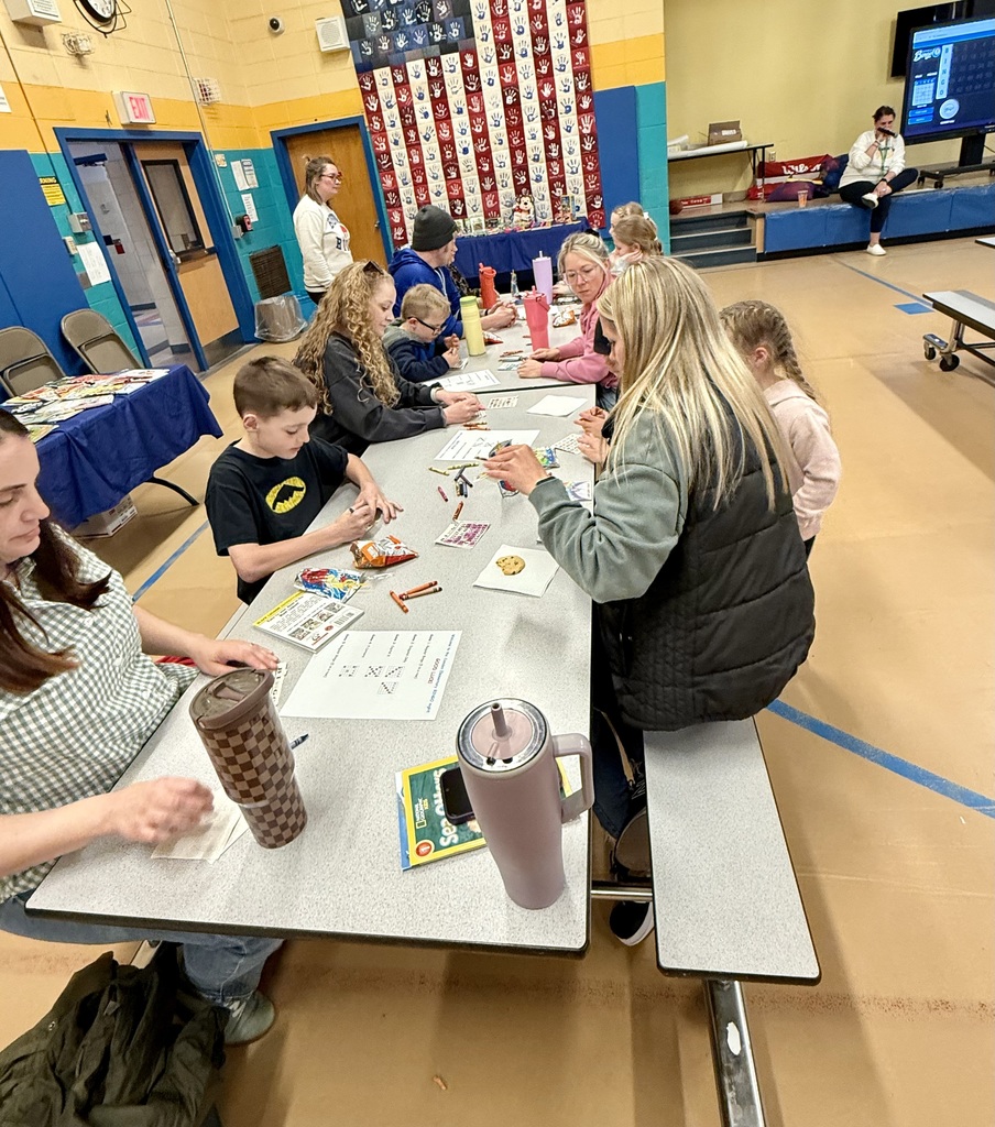 Families Playing at Book Bingo