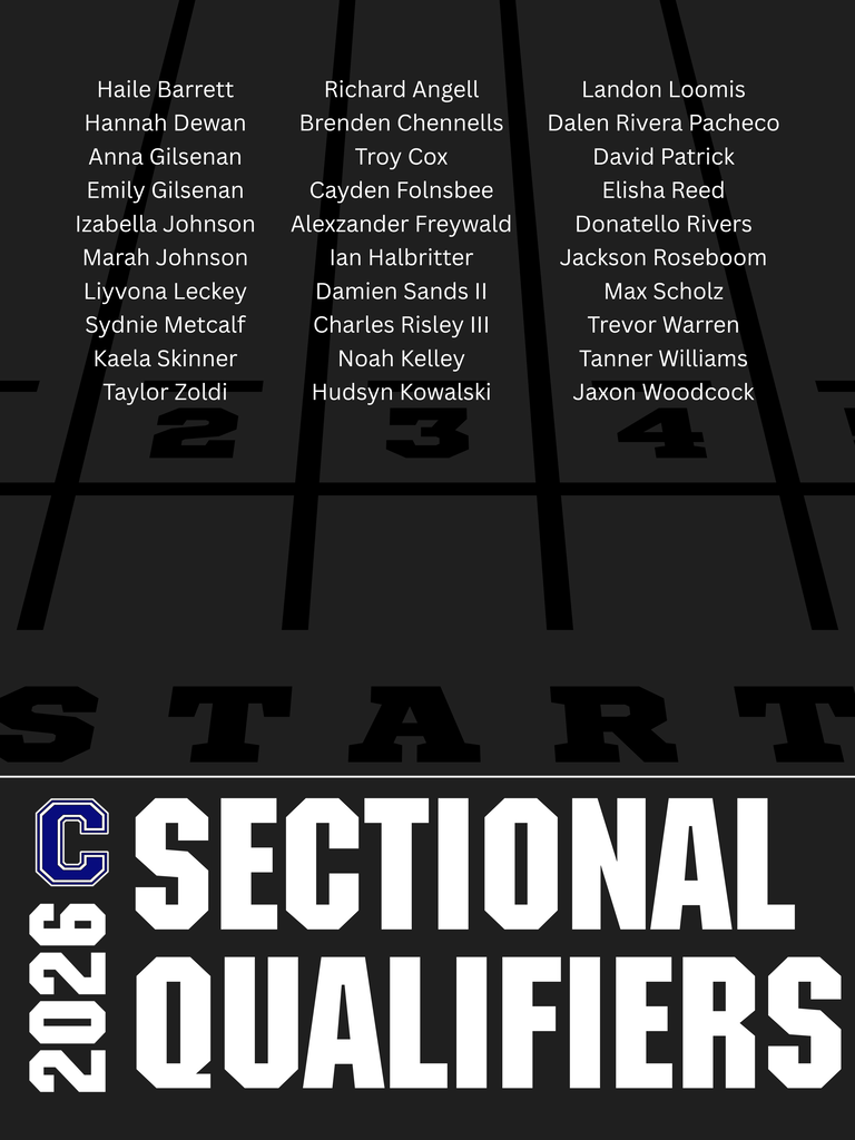 Richard Angell  Brenden Chennells  Troy Cox  Cayden Folnsbee  Alexzander Freywald  Ian Halbritter  Damien Sands II  Charles Risley III  Noah Kelley  Hudsyn Kowalski Haile Barrett  Hannah Dewan  Anna Gilsenan  Emily Gilsenan  Izabella Johnson  Marah Johnson  Liyvona Leckey  Sydnie Metcalf  Kaela Skinner  Taylor Zoldi Landon Loomis  Dalen Rivera Pacheco  David Patrick  Elisha Reed  Donatello Rivers  Jackson Roseboom  Max Scholz  Trevor Warren  Tanner Williams  Jaxon Woodcock