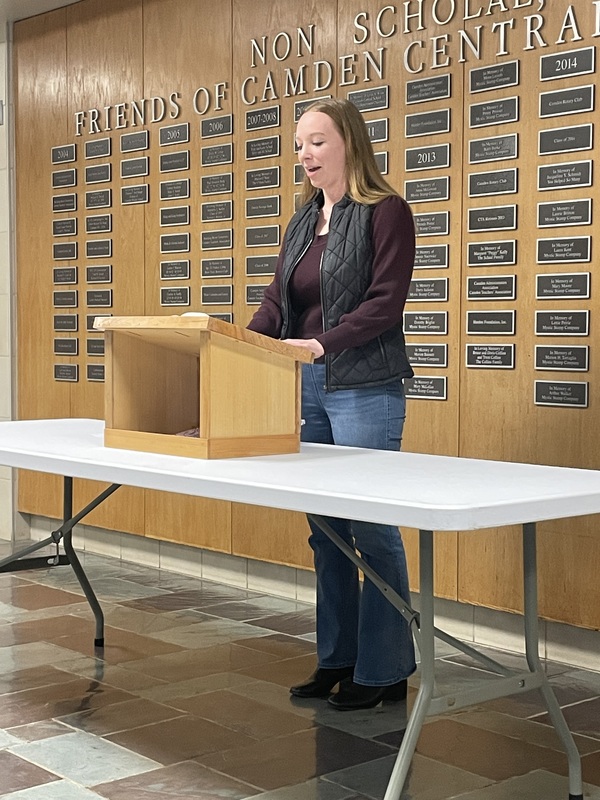 Friends of Camden Central School Plaque Dedication Ceremony