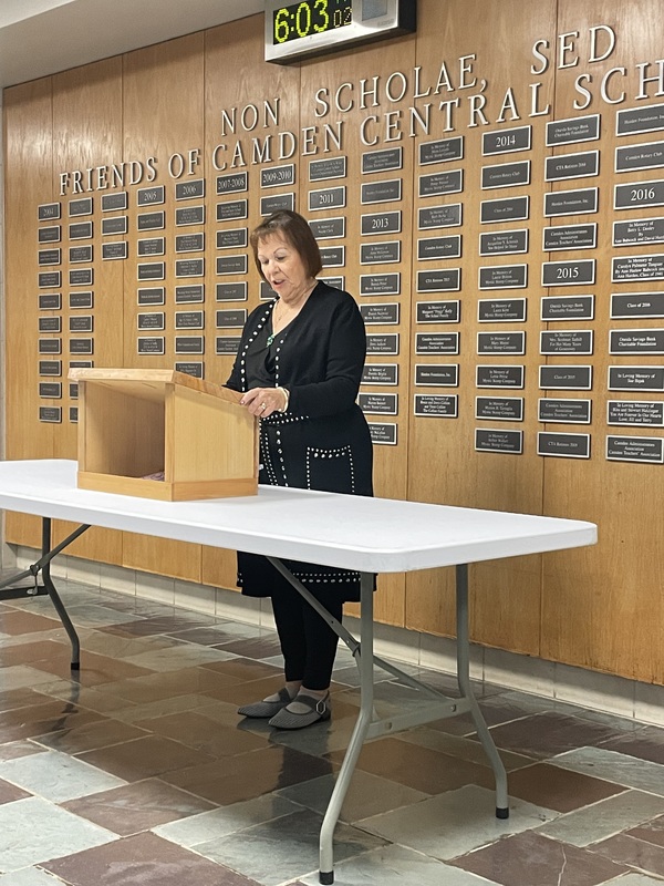Friends of Camden Central School Plaque Dedication Ceremony