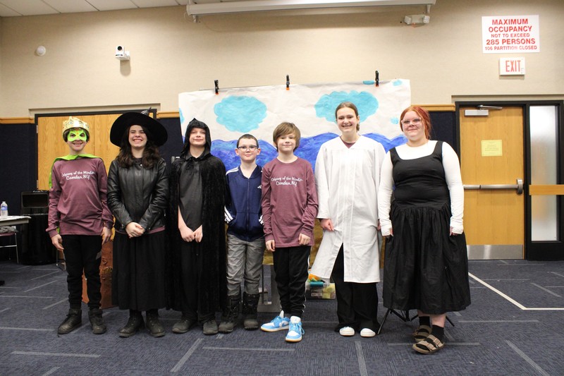 The CMS team on-set at competition complete with their performance costumes