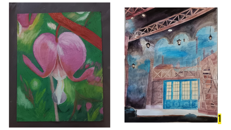 Artwork created by Camden High School Junior Emma Kratz