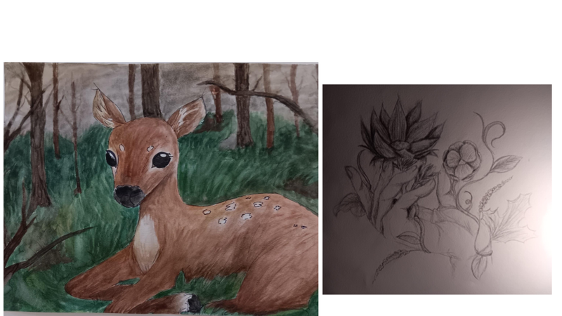 Artwork created by Camden High School Junior Emma Kratz