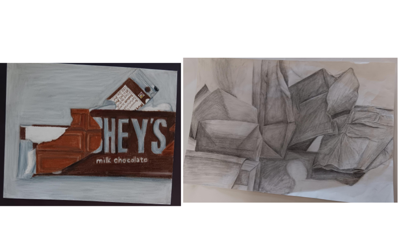 Artwork created by Camden High School Junior Emma Kratz