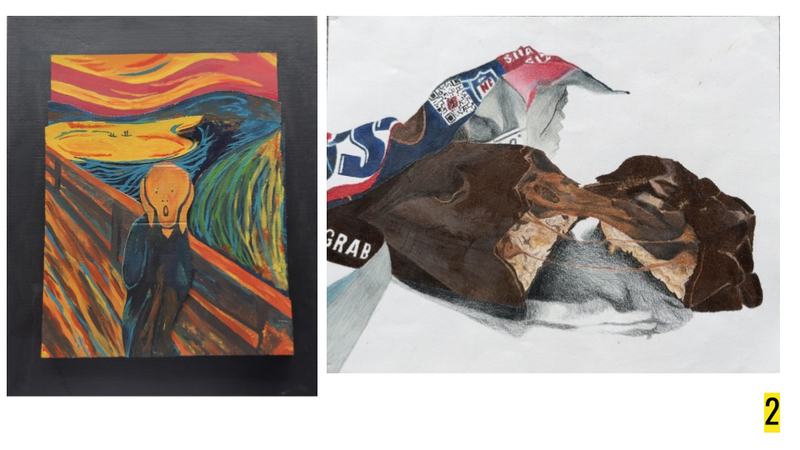 Artwork created by Camden High School Junior Lynzee Szczesniak