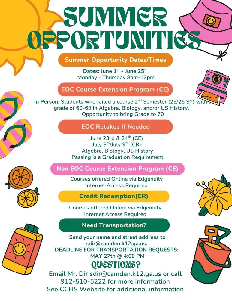 Summer School Opportunities