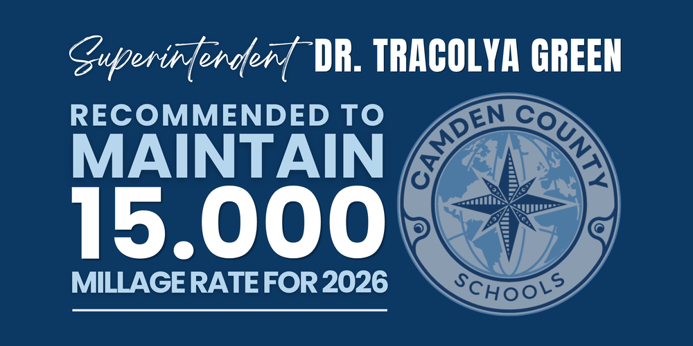 Sup. Dr. Green recommended to maintain 15.000 millage rate for 2026