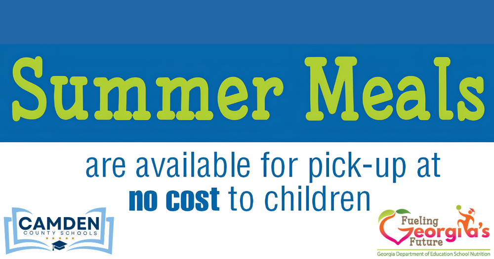 Summer Meals are available for pick-up at no cost to children