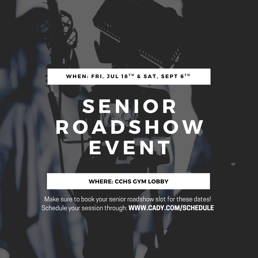 senior pic booking flyer