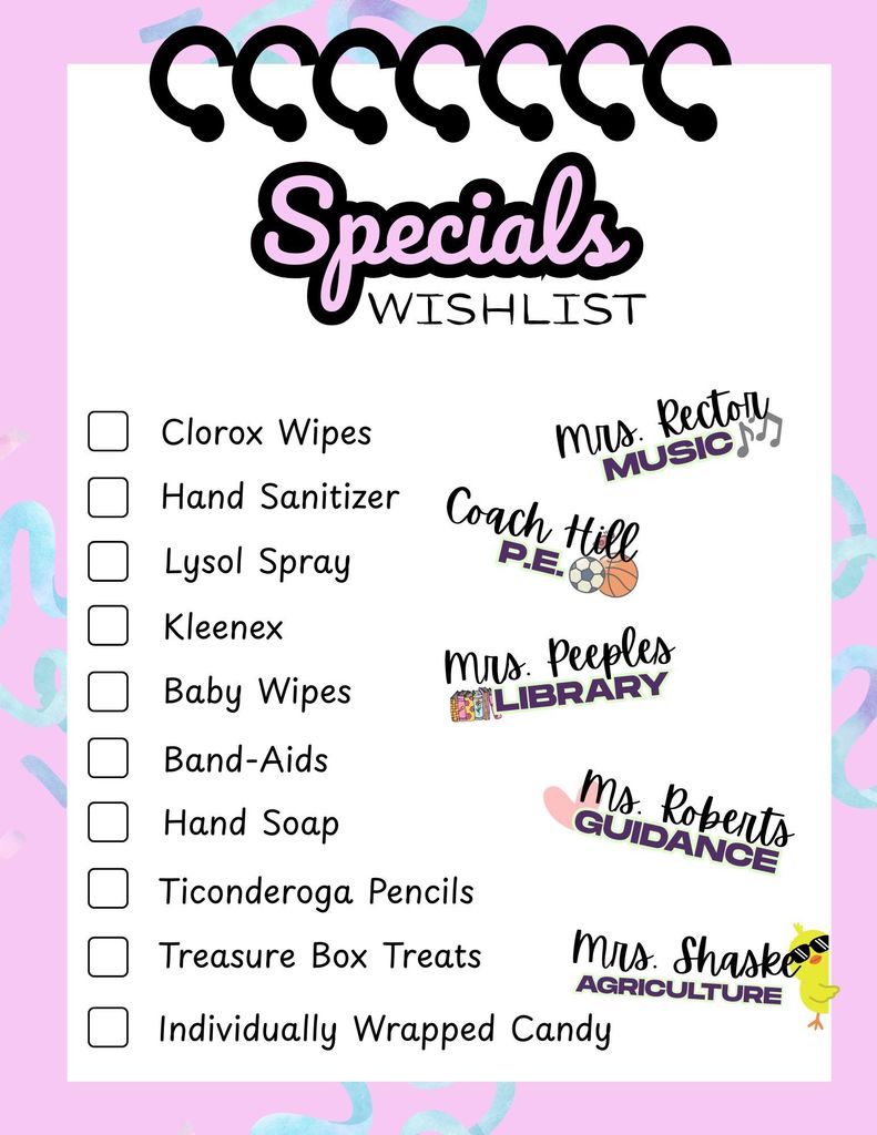Specials Wishlist