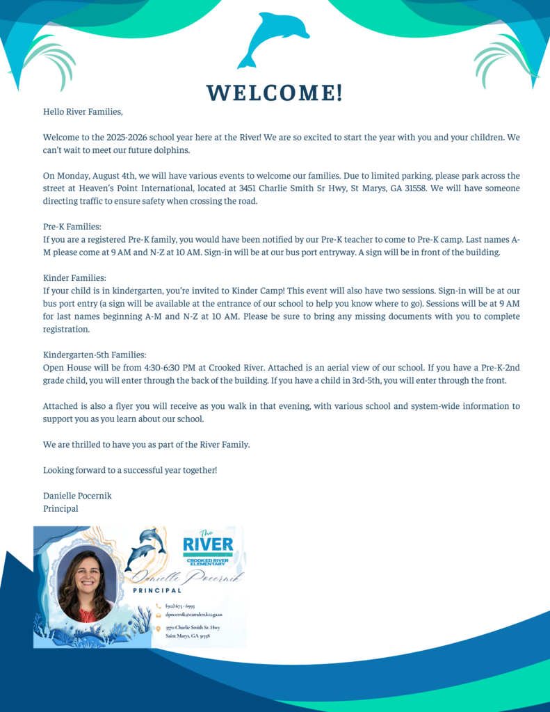 Open House Principal Letter
