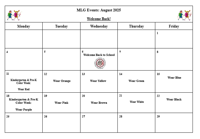 August 2025 calendar
