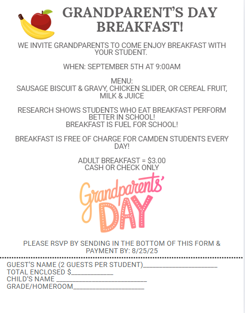 Grandparent's Day Breakfast