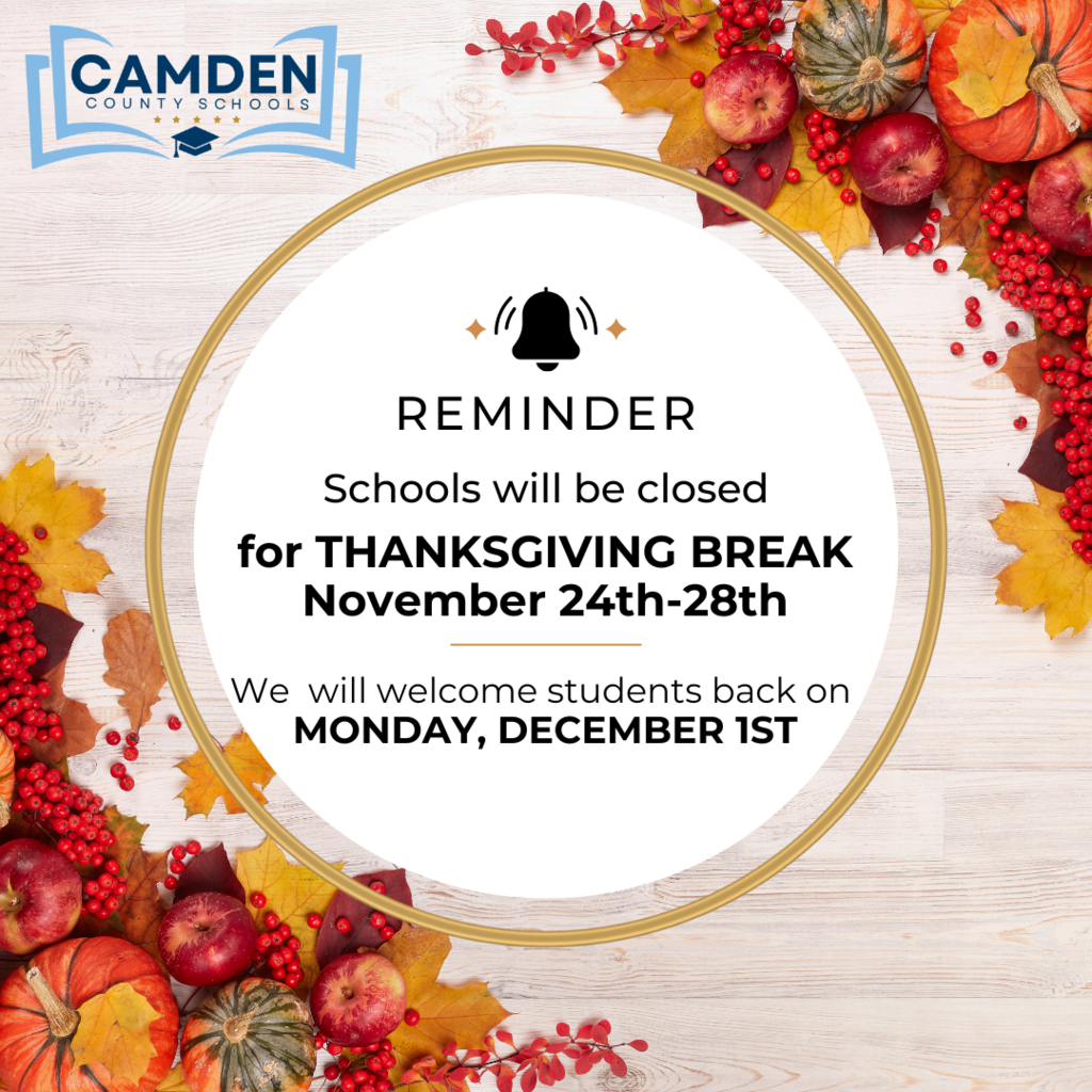 Thanksgiving Break reminder