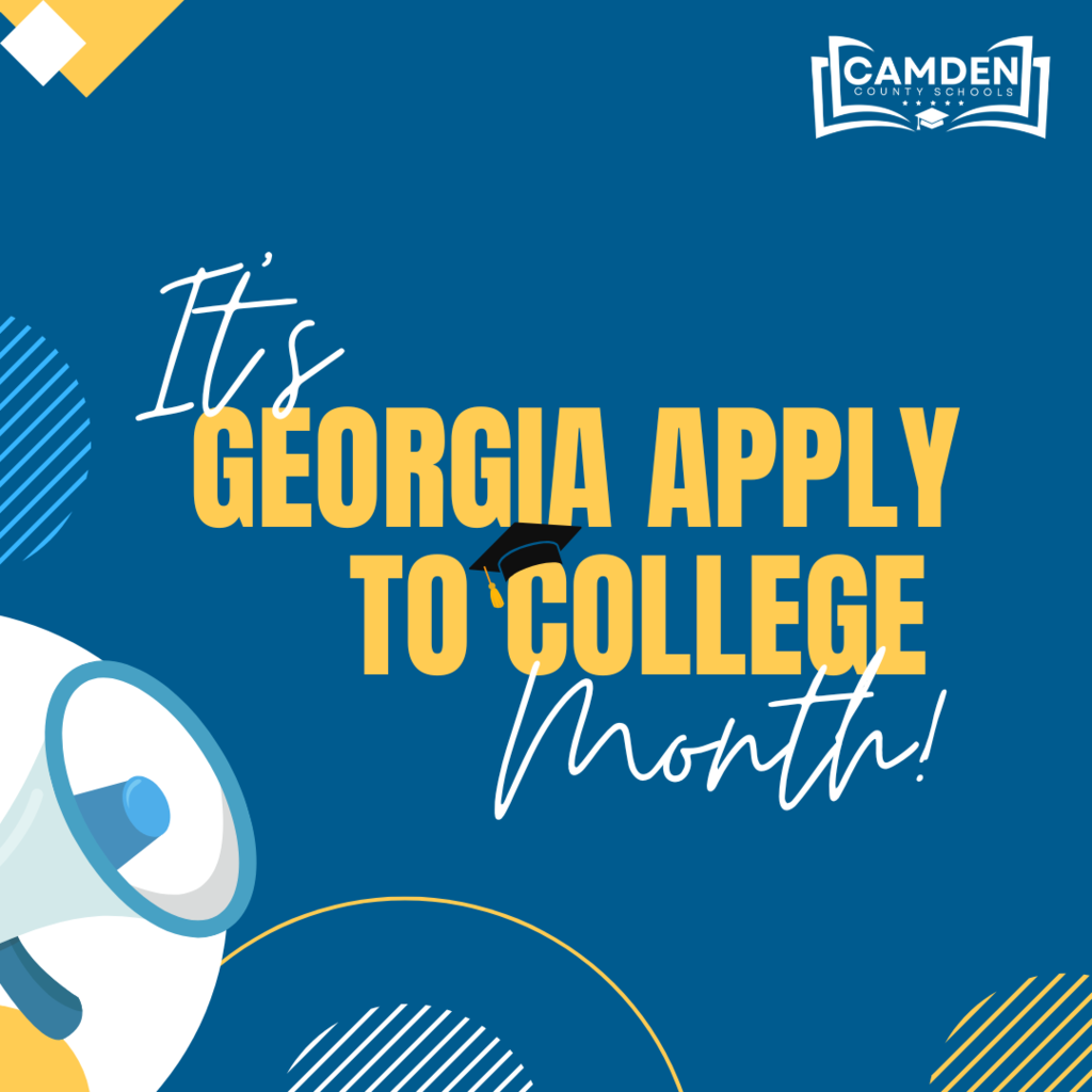 Georgia Apply to college month graphic
