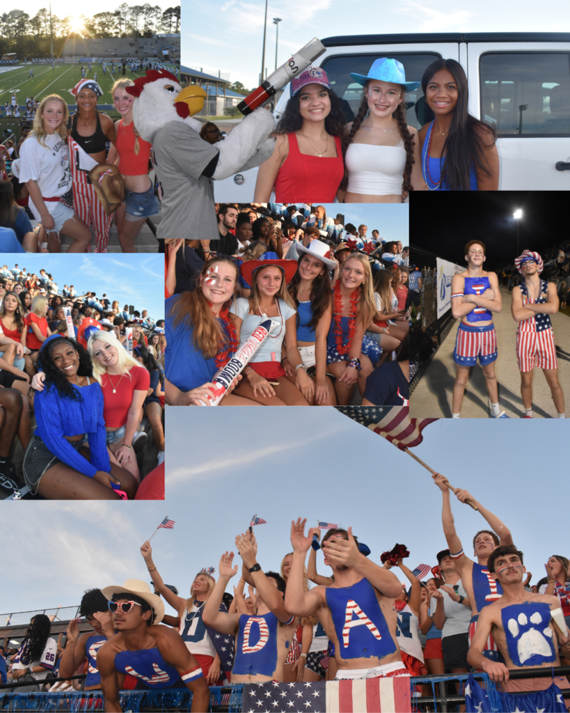 CCHS Student section at football game