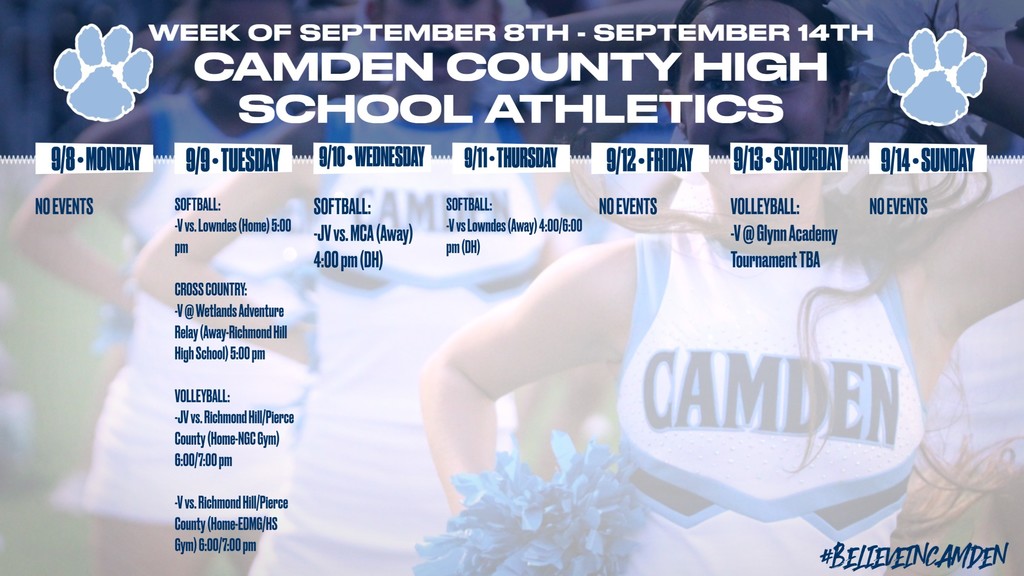 CCHS Athletic Schedule
