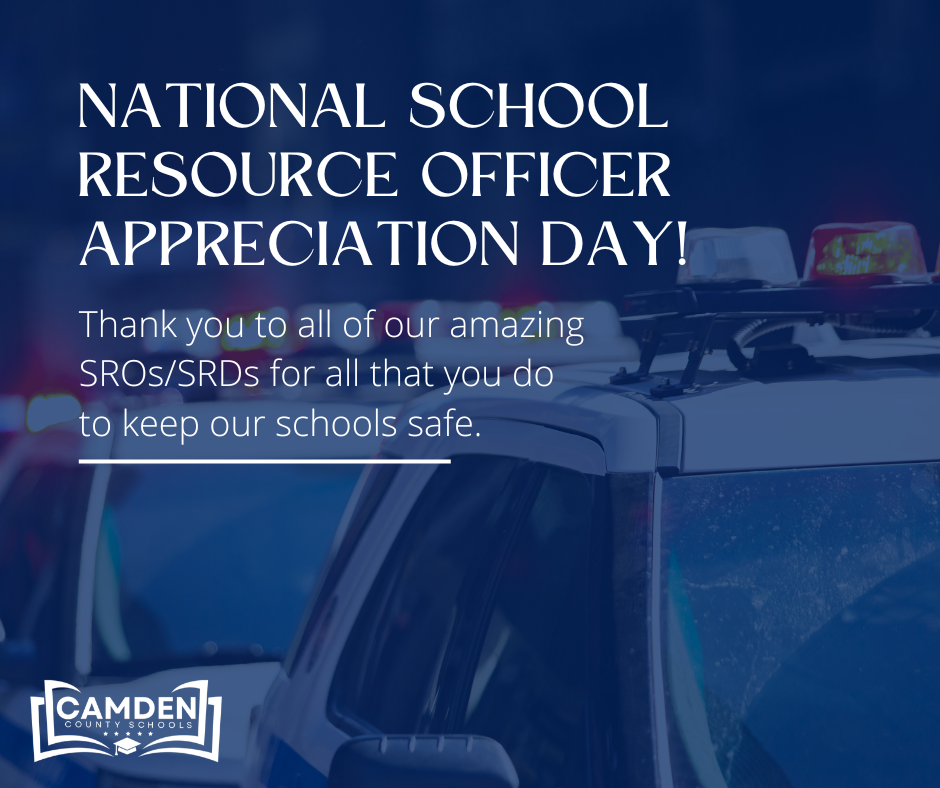 National School recourse officer appreciation day graphic