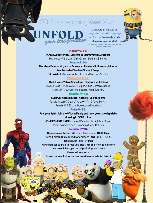 cchs homecoming dress up days