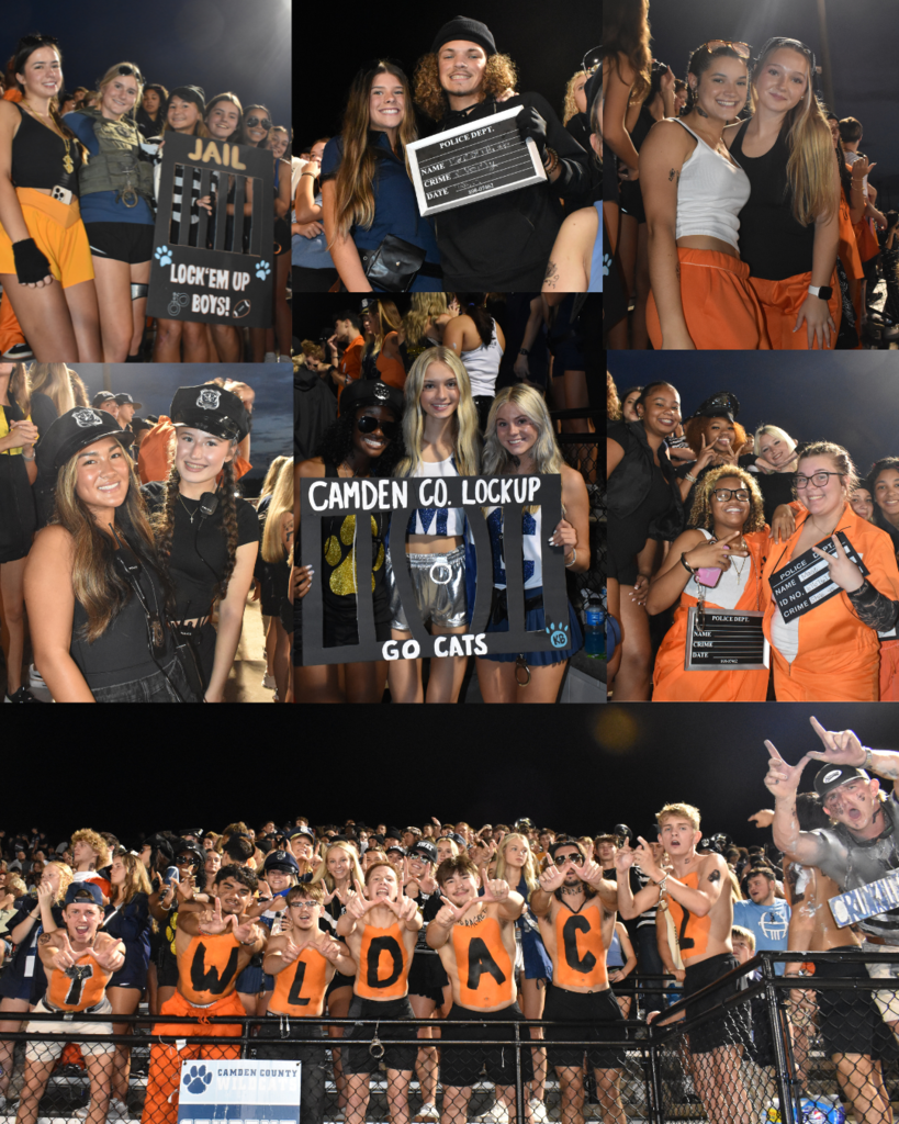 CCHS Student section at football game