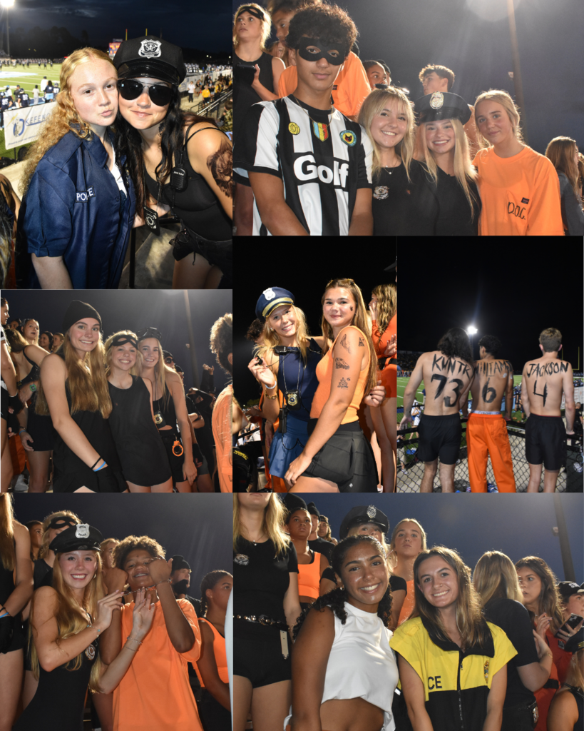 CCHS Student section at football game