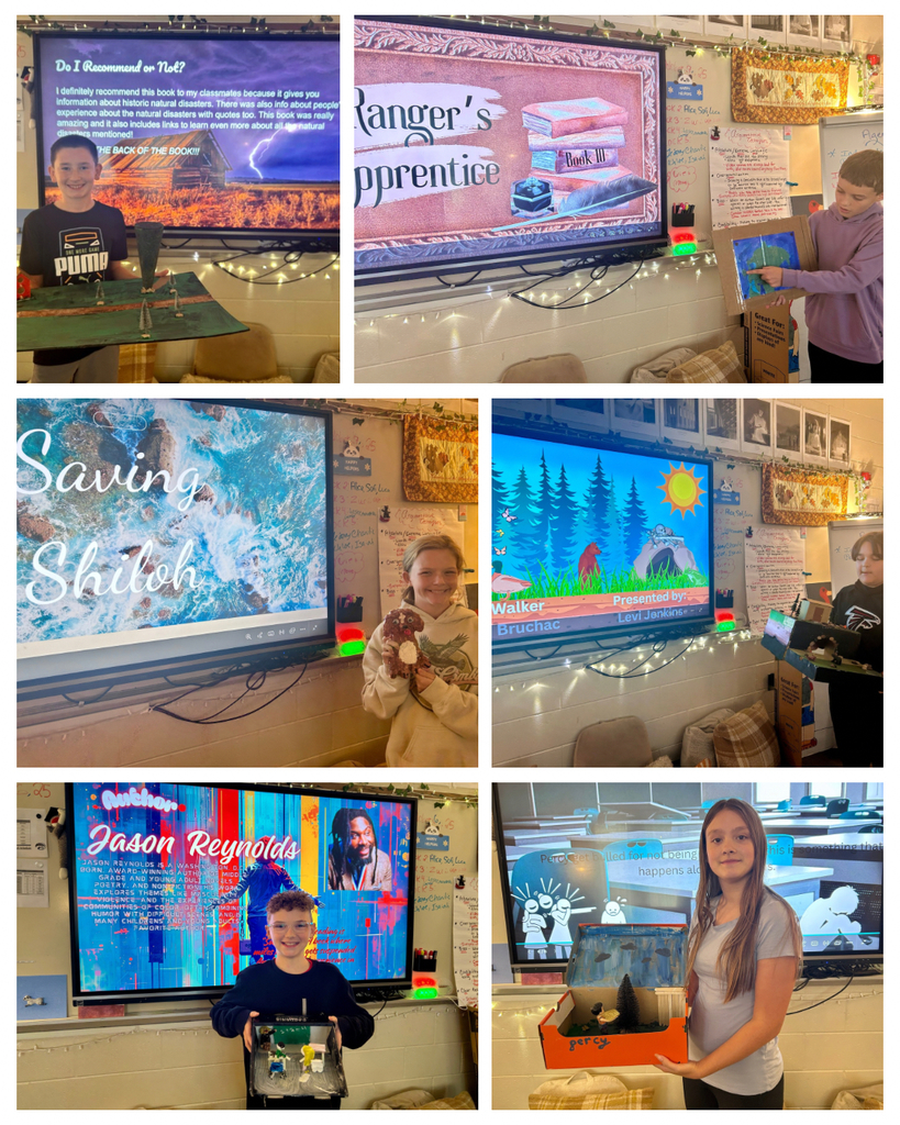 Students Presenting Reading Projects