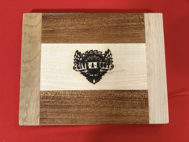 cutting board for silent auction