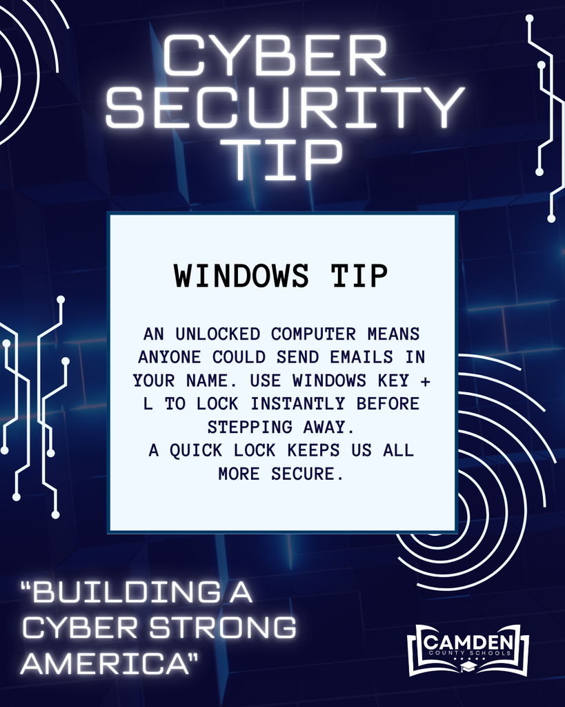 Cybersecurity Awareness graphic  tip 2